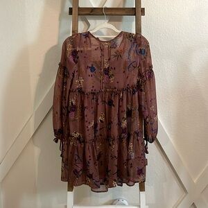 Floral tunic dress